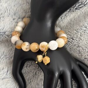 Mixed Earthy Jade Beaded Bracelet
